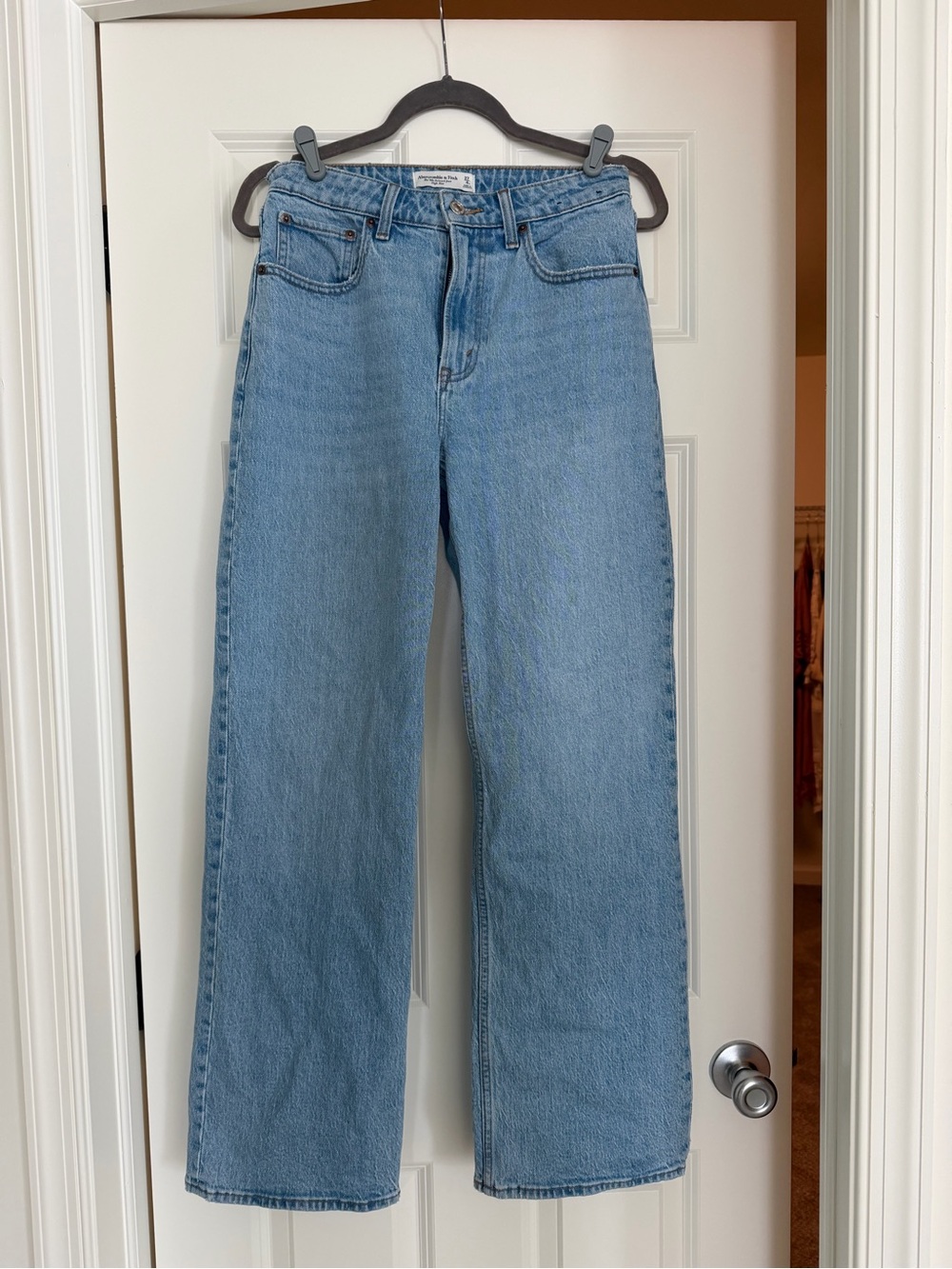 Abercrombie High-Rise Wide Leg Jeans
